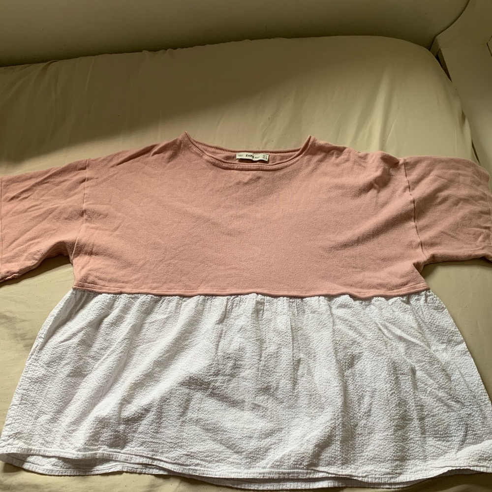 BABYDOLL PINK ZARA TOP ✨